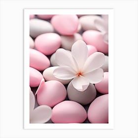 Pink Pebbles Art Print