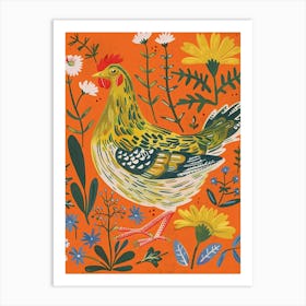 Spring Birds Chicken 5 Art Print