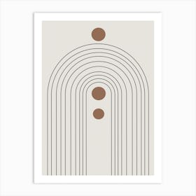 Mid Century Modern Composition No.1 Art Print