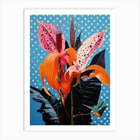 Surreal Florals Heliconia 2 Flower Painting Art Print