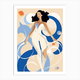 Illustration Of A Woman Art Print