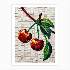 Cherry Mosaic 1 Art Print