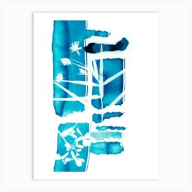 Abstract Blue Nature Art Print