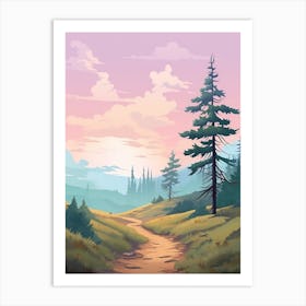West Coast Trail Canada 1 Hike Illustration Art Print