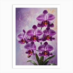 Purple Orchids 1 Art Print