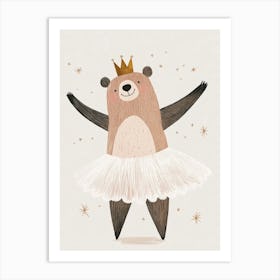 Ballerina Bear Art Print