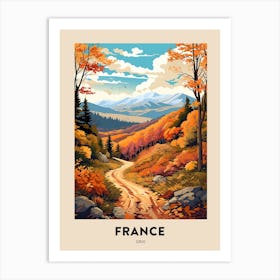 Gr10 France 4 Vintage Hiking Travel Poster Art Print