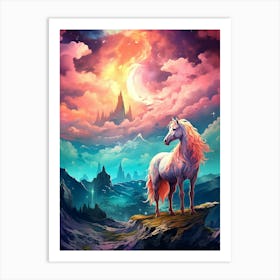 Unicorn In The Sky Art Print