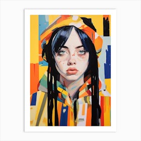 Billie Eilish Matisse Portrait 4 Art Print