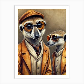 Meerkats Art Print