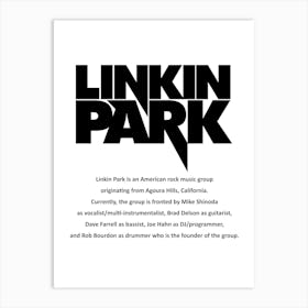 Linkin Park 4 Art Print