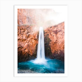 Desert Oasis Waterfall 1 Art Print