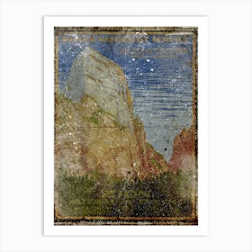 Vintage Travel Poster ― Zion National Park 1 Art Print