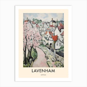 Lavenham (Suffolk) Painting 2 Travel Poster Art Print