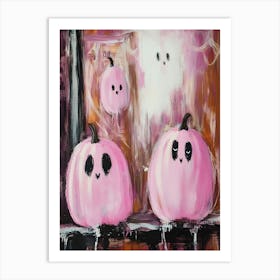 Ghost Pumpkins Art Print