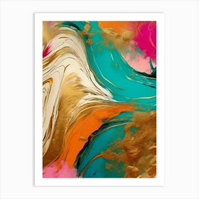 Swirls of Colors Art Art Print