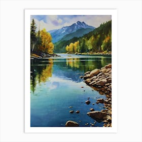 Elk River Art Print