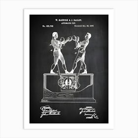 Boxing Toy Art Patent Toy Boxer Poster Boxing Blueprint Boxing Decor Boxing Wall Art Historic Boxing Picture Patentprint Sb7681 Art Print