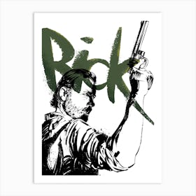 Walking Dead Rick Art Print