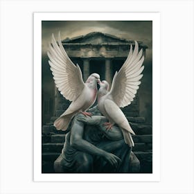 Doves Of The Gods Art Print