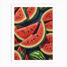 Watermelon no1 Art Print