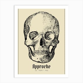 Tête de mort rigolo Art Print