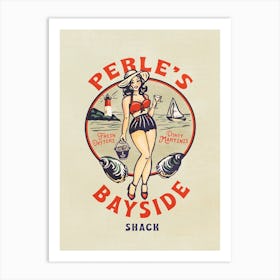 Perles Bayside Oyster Shack Art Print
