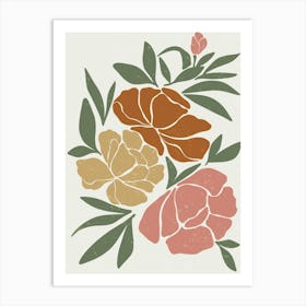 Floral Harmony 1 Art Print