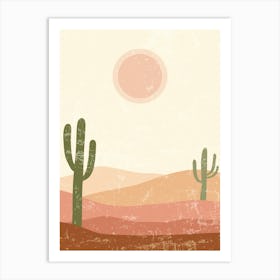 Cactus In The Desert 59 Art Print