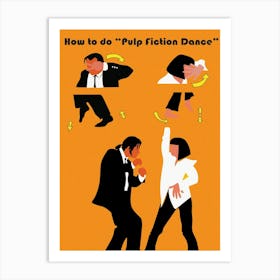 Lets Dance Pulp Fiction Art Print