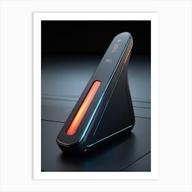 3d Computer Pointer With An Ergonomic Design Emitting A Soft Glow Click Icon With A Raised Rubberi (3) Art Print