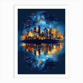 City Skyline Art Print