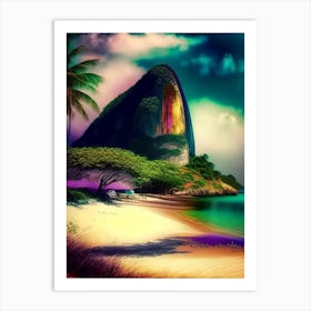 Bonito Brazil Soft Colours Tropical Destination Art Print