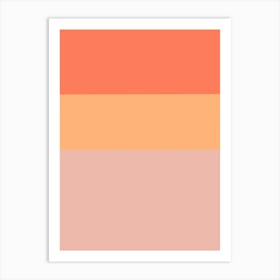 Autumn Mood - Peach And Orange Art Print