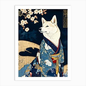 Samurai Dog Art Print