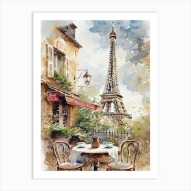 Paris Cafe Art Print