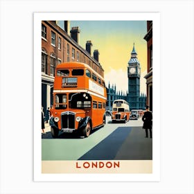 London Street Scene 1 Art Print