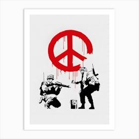 Banksy Soilder Art Print