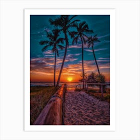 Beach Access Art Print