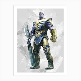 Thanos Sword Art Print