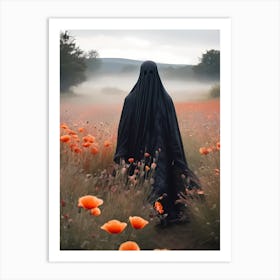 Ghost In The Poppy Fields Painting (12) Art Print