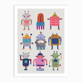 Robots Art Print