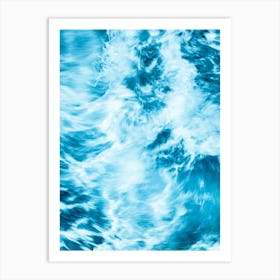 Tropical Waves - Teal Turquoise Blue Sea and Beach Photography Art Print