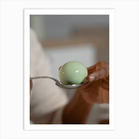 Egg On Spoon Stock Videos & Royalty-Free Footage Art Print