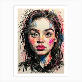 Portrait Of A Girl 6 Art Print