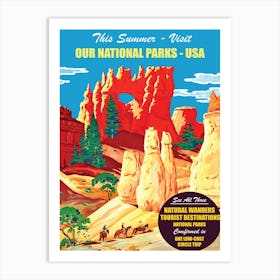 Bruce Canyon, National Park, USA Art Print