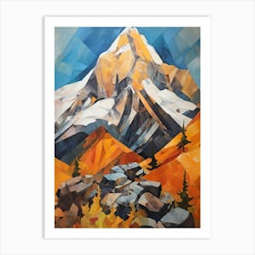 Grand Teton Usa 1 Mountain Painting Art Print