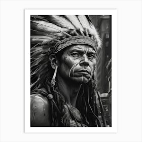 Indian Chief 3 Art Print