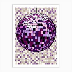 Disco Ball Vector 1 Art Print