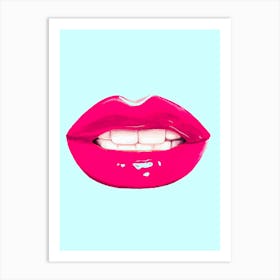 Red lips 1 Art Print